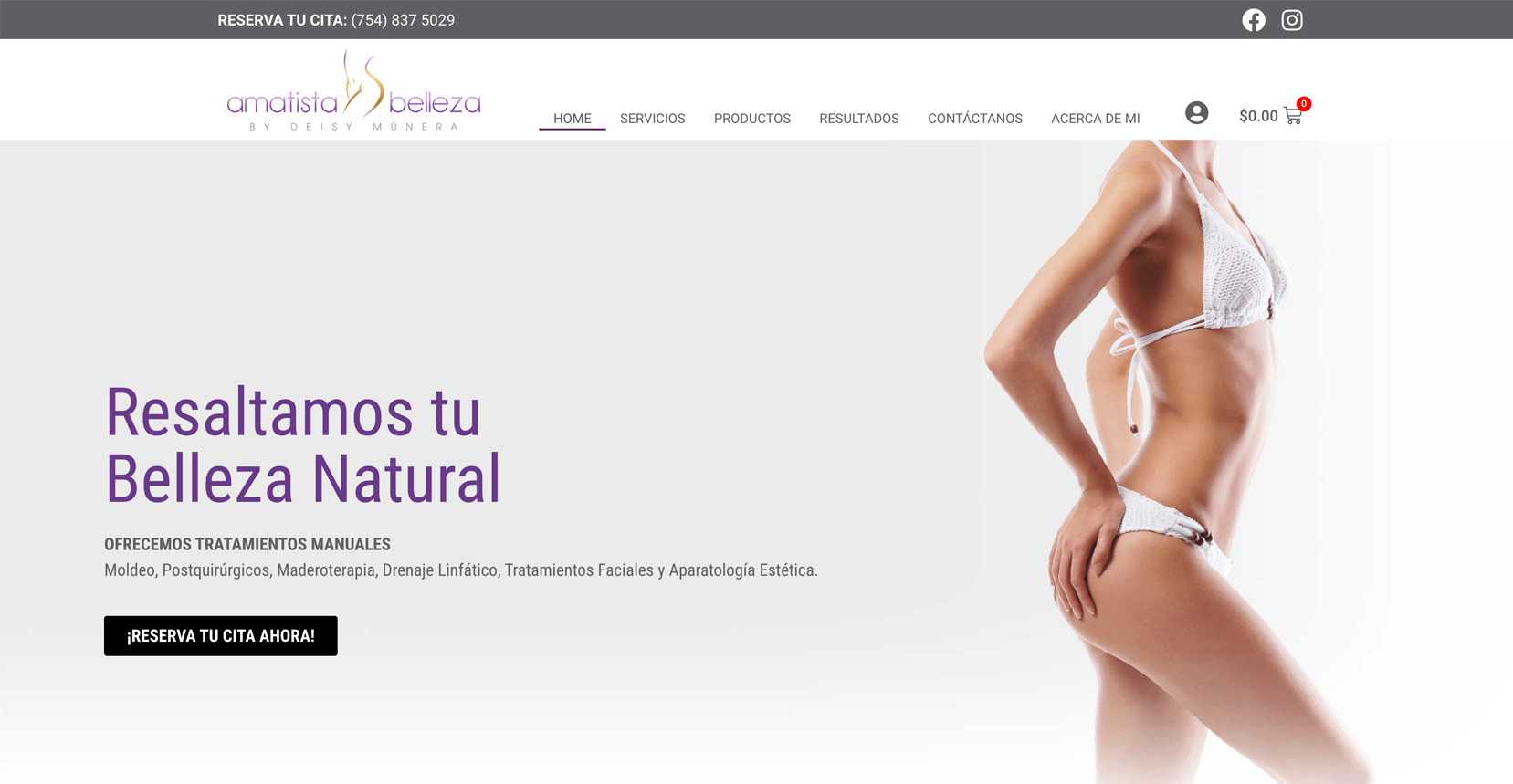 AMATISTA BELLEZA, MIAMI WEBSITE | Emagine Creations