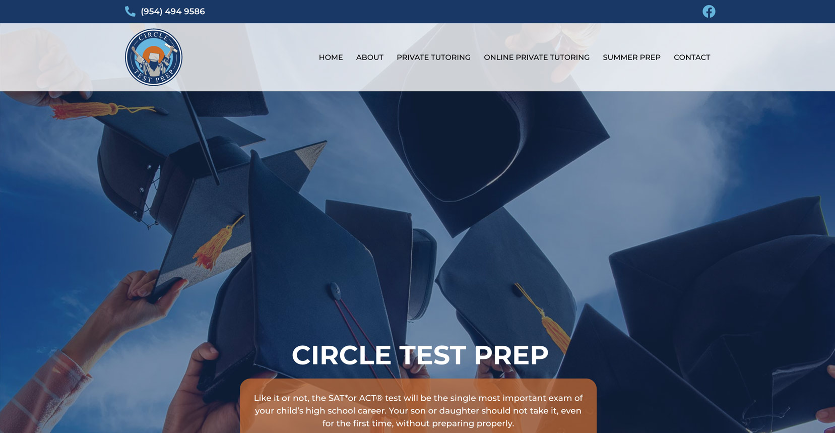 CIRCLE TEST PREP, MIAMI WEBSITE | Emagine Creations