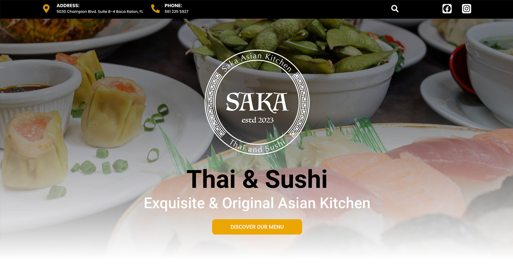 saka asian kitchen website - Boca Raton
