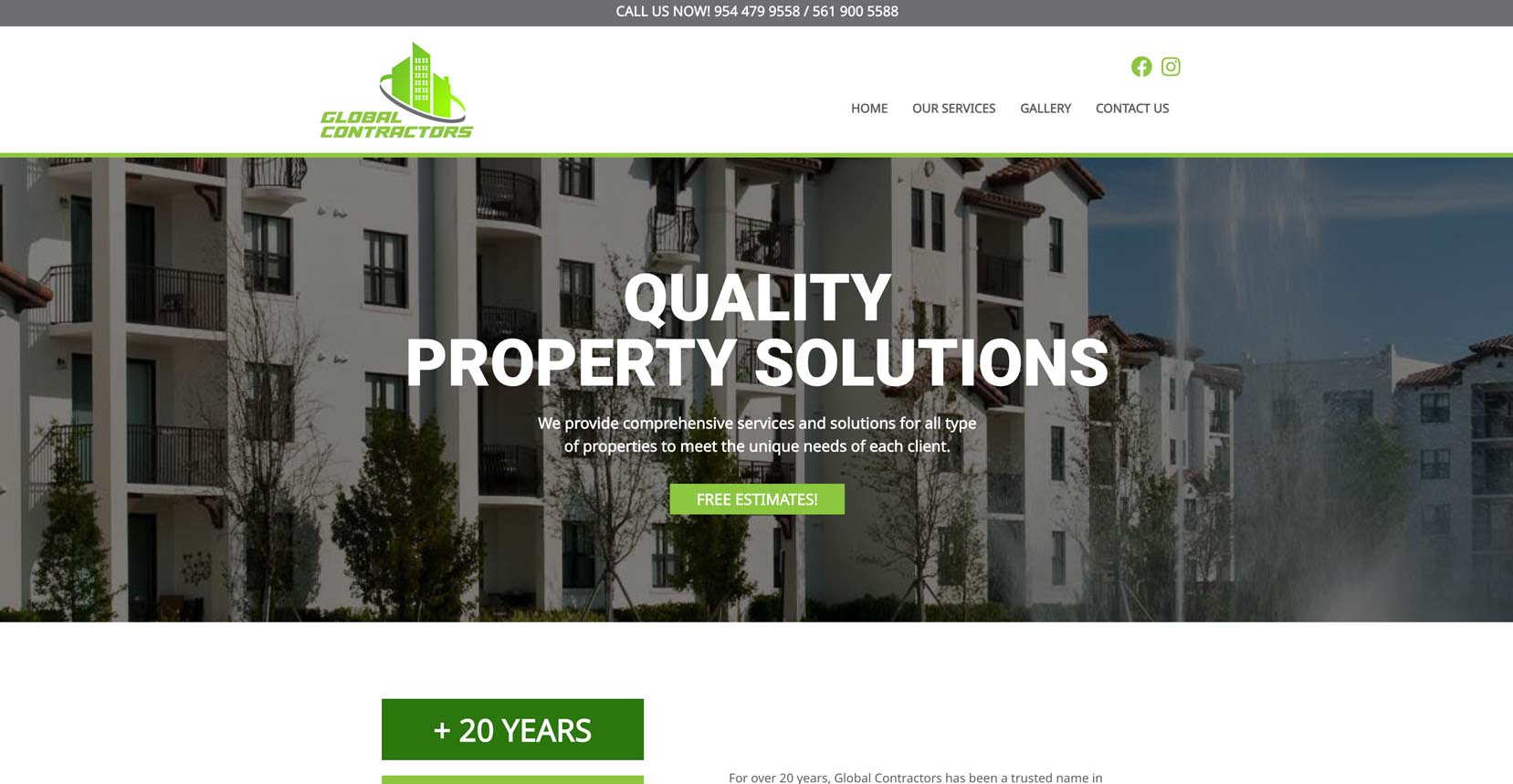 Global Contractors Website Design & Development